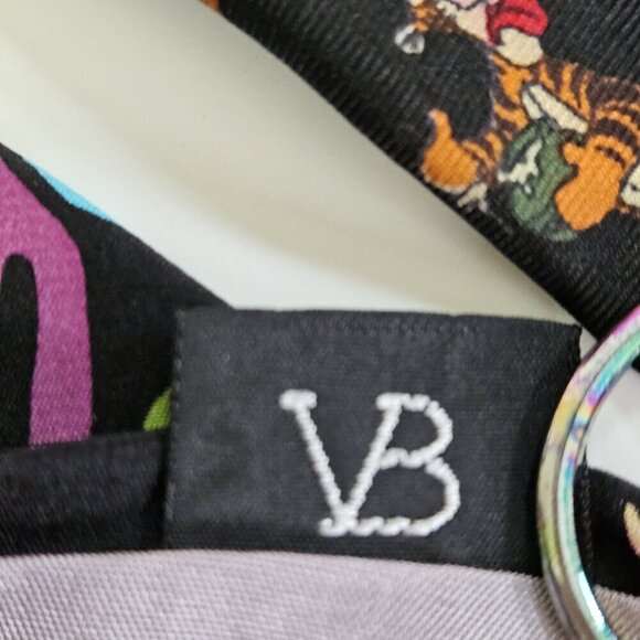 Disney Themed Silk Tie Lot of 2 Pooh Mickey Donald AOP W3.5 L57.5 - 58.5 Boho - Picture 12 of 16